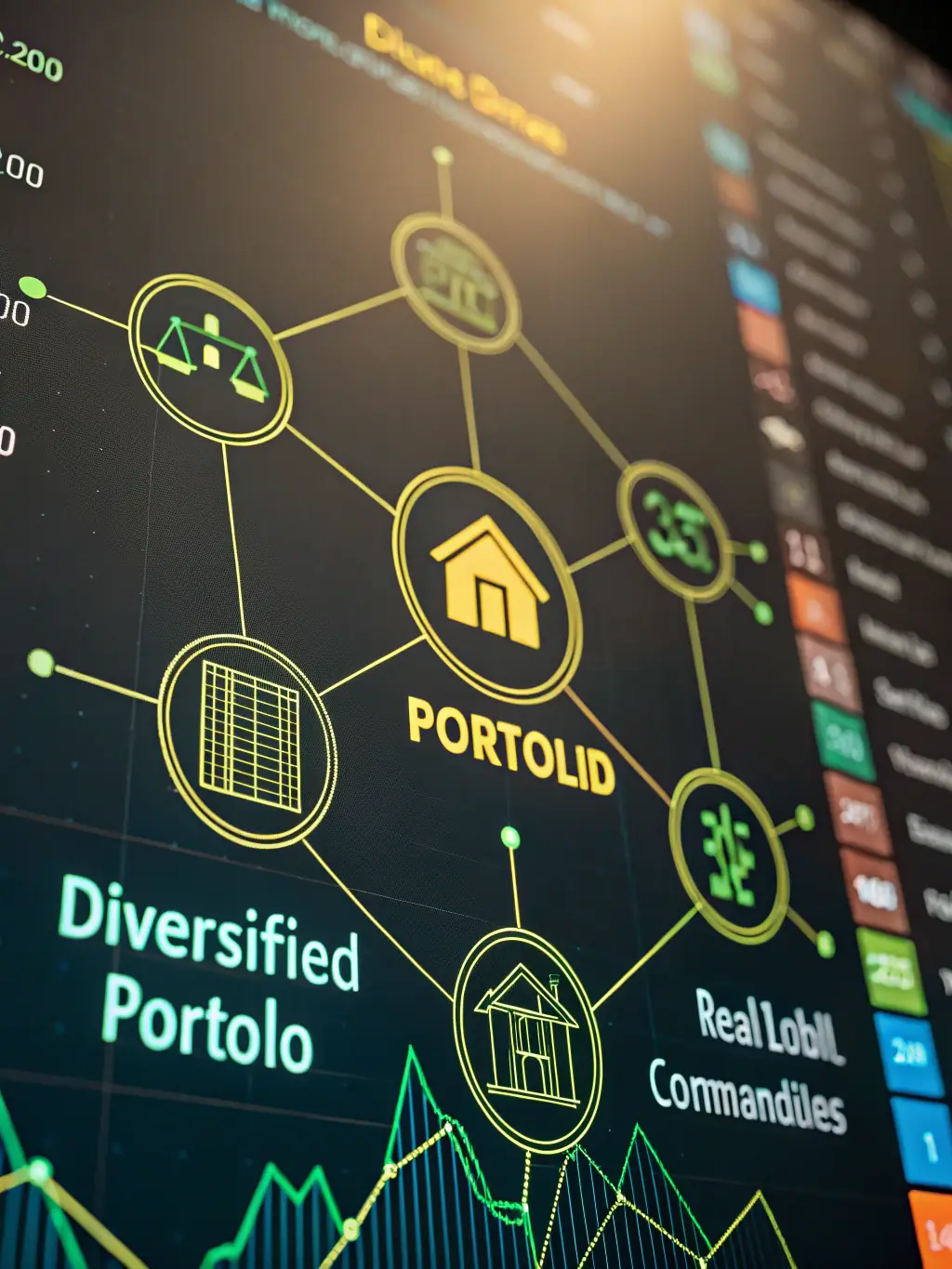 A visual representation of diversified investment portfolios, showcasing various asset classes and growth opportunities in the South African market.